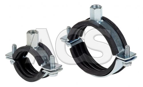 Rubber Lined Pipe Clips 15mm - 200mm