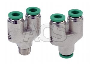 Olab Push in Y Piece Connector 4mm - 6mm