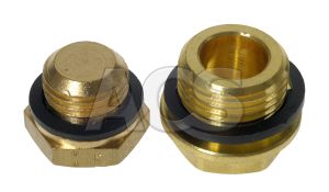 Brass Hex Male Plug M5 - 1/2