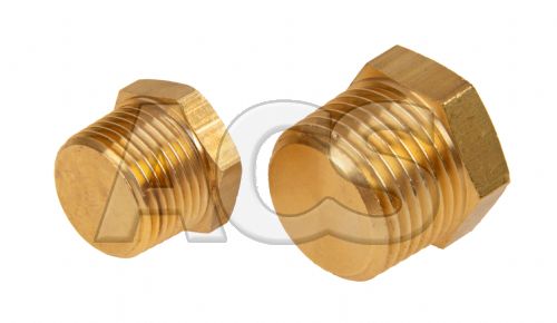 Brass Solid Hex Male BSPT and NPT Blanking Plug