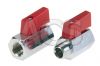 Mini Ball Valves Red Handle F/F & M/F 1/8 - 3/4 