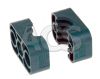 Single Std Tube Grooved Clamp Jaws (Polypropylene)