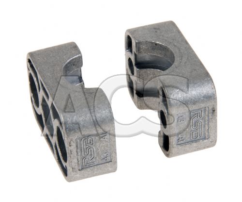 Single Std Tube Grooved Clamp Jaws (Aluminium)