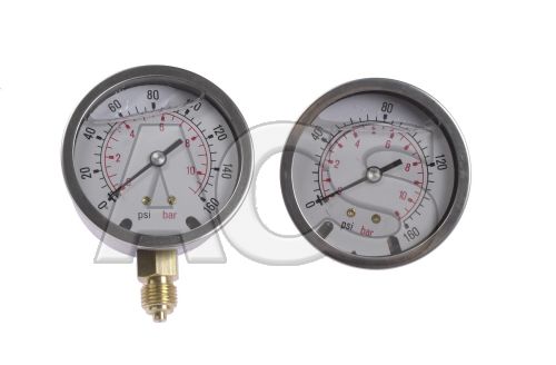 Pressure gauges up to 690 bar (10,000 psi)