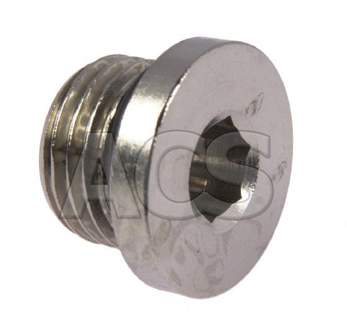 Plug Nickel Plated Brass Int Hex Metric & BSPP