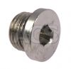 Plug Nickel Plated Brass Int Hex Metric & BSPP