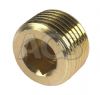 Brass Internal Hex Male BSP and NPT Blanking Plug