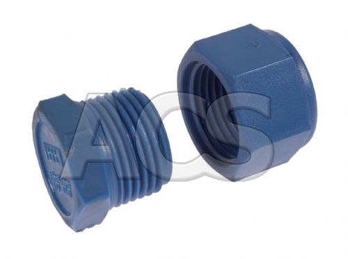 Nylon BSP Threaded Blanking Plug & Cap 1/8
