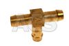 Hose Tail Barb Tee - Brass  1/4 - 3/4