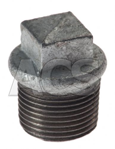 Malleable Iron Beaded Plug 1/4
