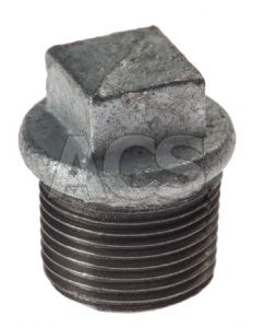 Malleable Iron Beaded Plug 1/4